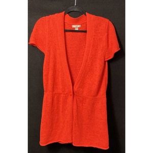 Women Short Sleeve Large White Stag Cardigan